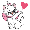 Стикер Кошечка Мари #6 ВКонтакте