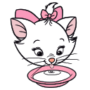 Стикер Кошечка Мари #13 ВКонтакте