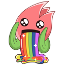 Стикер Тюльпанчик #41 ВКонтакте