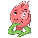 Стикер Тюльпанчик #44 ВКонтакте