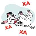 Стикер 101 далматинец #2 ВКонтакте