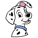 Стикер 101 далматинец #4 ВКонтакте