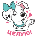 Стикер 101 далматинец #6 ВКонтакте