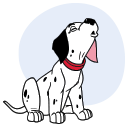 Стикер 101 далматинец #17 ВКонтакте