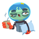 Стикер Пришелец Гриша #22 ВКонтакте