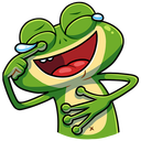 Стикер Лягуш #5 ВКонтакте