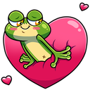 Стикер Лягуш #8 ВКонтакте