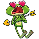 Стикер Лягуш #11 ВКонтакте