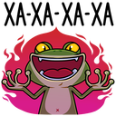 Стикер Лягуш #20 ВКонтакте