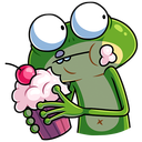 Стикер Лягуш #29 ВКонтакте