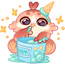 Стикер Кралечка #47 ВКонтакте