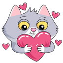 Стикер СберКот и Куся #3 ВКонтакте