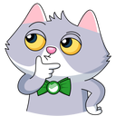 Стикер СберКот и Куся #5 ВКонтакте