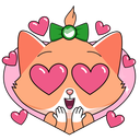 Стикер СберКот и Куся #8 ВКонтакте