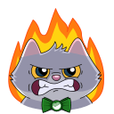 Стикер СберКот и Куся #10 ВКонтакте