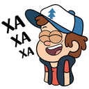 Стикер Диппер из Гравити Фолз #5 ВКонтакте