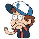 Стикер Диппер из Гравити Фолз #8 ВКонтакте