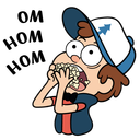 Стикер Диппер из Гравити Фолз #10 ВКонтакте