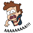 Стикер Диппер из Гравити Фолз #25 ВКонтакте