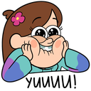 Стикер Мэйбл Пайнс #3 ВКонтакте