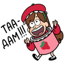 Стикер Мэйбл Пайнс #8 ВКонтакте