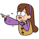 Стикер Мэйбл Пайнс #27 ВКонтакте