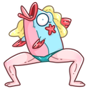 Стикер Русалка Марина #15 ВКонтакте