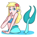 Стикер Русалка Марина #33 ВКонтакте