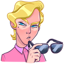 Стикер Курортный Роман #3 ВКонтакте