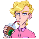 Стикер Курортный Роман #17 ВКонтакте