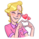 Стикер Курортный Роман #25 ВКонтакте