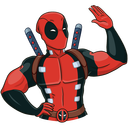 Стикер Дэдпул #1 ВКонтакте