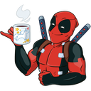 Стикер Дэдпул #2 ВКонтакте