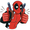 Стикер Дэдпул #3 ВКонтакте