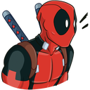 Стикер Дэдпул #9 ВКонтакте