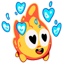 Стикер Огонёк #6 ВКонтакте