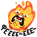 Стикер Огонёк #8 ВКонтакте