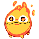 Стикер Огонёк #17 ВКонтакте