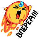 Стикер Огонёк #48 ВКонтакте