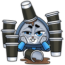 Стикер Банзайка #37 ВКонтакте