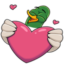 Стикер Утя #27 ВКонтакте