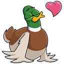 Стикер Утя #28 ВКонтакте