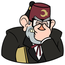 Стикер Дядя Стэн из Гравити Фолз #3 ВКонтакте