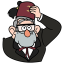 Стикер Дядя Стэн из Гравити Фолз #11 ВКонтакте