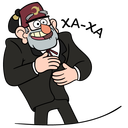 Стикер Дядя Стэн из Гравити Фолз #16 ВКонтакте