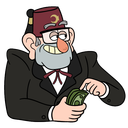 Стикер Дядя Стэн из Гравити Фолз #20 ВКонтакте