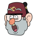 Стикер Дядя Стэн из Гравити Фолз #25 ВКонтакте