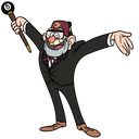 Стикер Дядя Стэн из Гравити Фолз #27 ВКонтакте