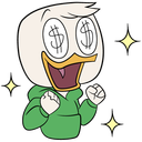 Стикер Утиные истории #1 ВКонтакте