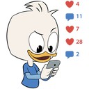 Стикер Утиные истории #17 ВКонтакте